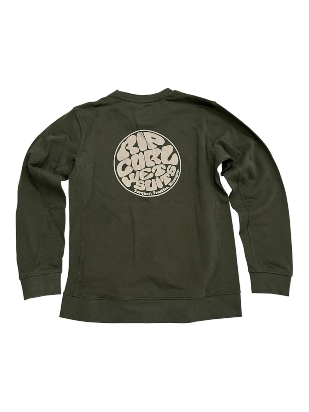 Rip Curl Olive Green Crewneck Sweatshirt S